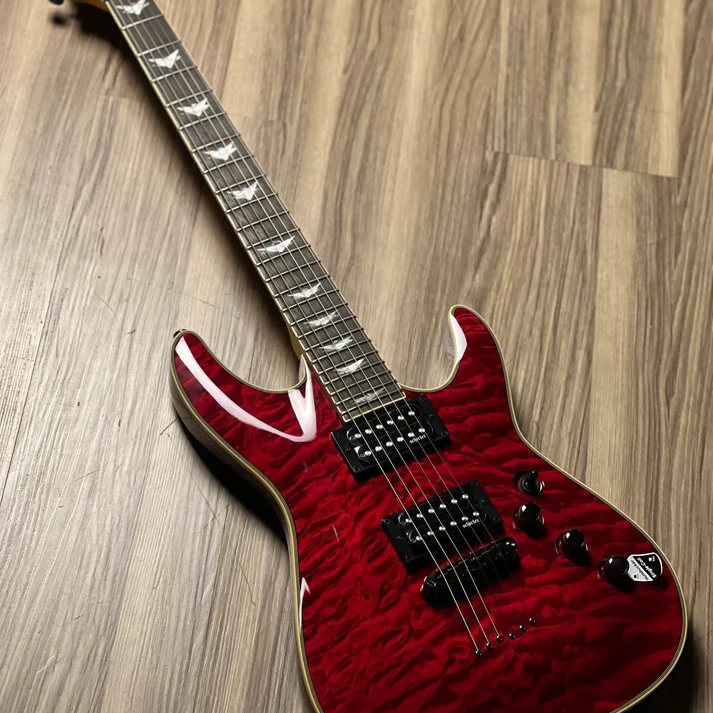Spot Schecter Omen Extreme 6 Electric Guitar Cherry Black Gradient New Style Heavy-Duty Printing Spot Schecter Omen Extreme 6 Electric Guitar Cherry Black Gradient New Style Heavy-Duty Printing