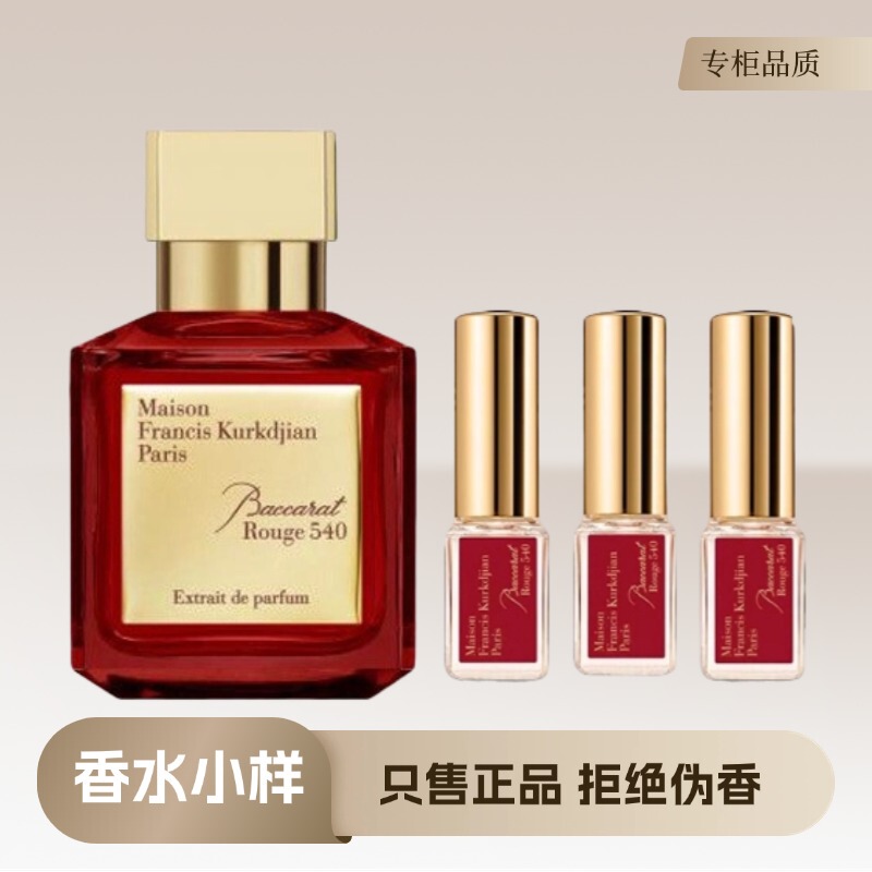Fancioco Mkf Crystal Red 540 Fragrance Edition Baccarat Blooming Rose Unisex 540 Eau De Toilette Authentic Sample