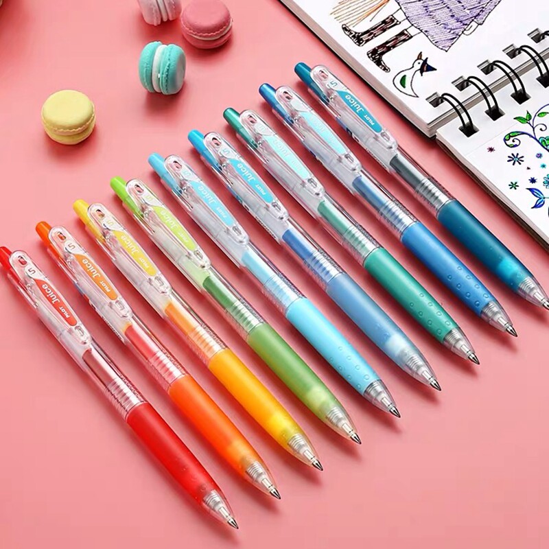 < Buy 6 Send Pen Bags > Japan PILOT MUSIC JUICE Hundred Fruit Music Color Medium Pen 0 5MM 5MM By Action Pen Hand Ledger Students With Gel Pen LJU-10EF Juice Pen