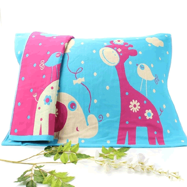 Hai hàng hóa ba lớp khăn gạc gối người lớn cặp gối bông 50 * 75 cm 4 đôi khăn choàng gối