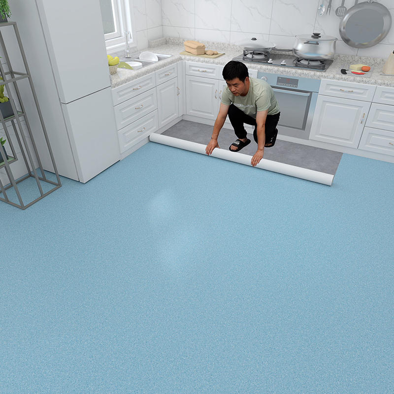 Kitchen Floor Stickup Bathroom Waterproof Floor Stickup Ground Floor Leather Cement Ground Floor Glued to Self-adhesive Ground