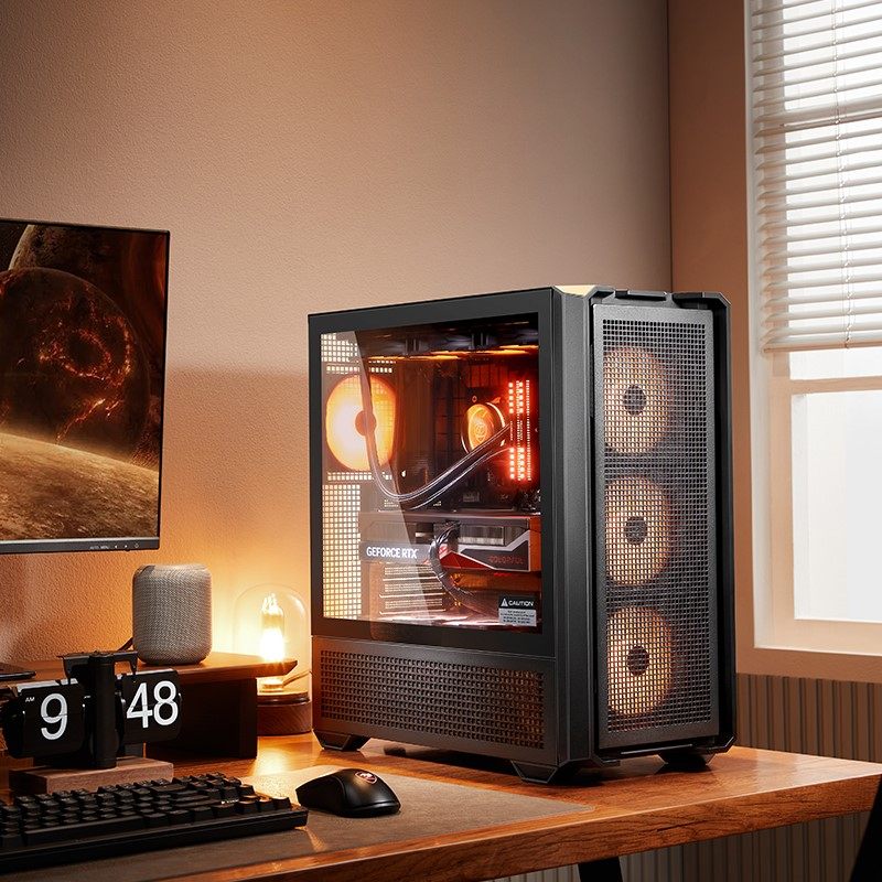 Платформа Bone Jia Chengfeng MX600 full tower поддерживает материнскую плату E-ATX, вертикальную видеокарту, корпус компьютера с водяным охлаждением 360