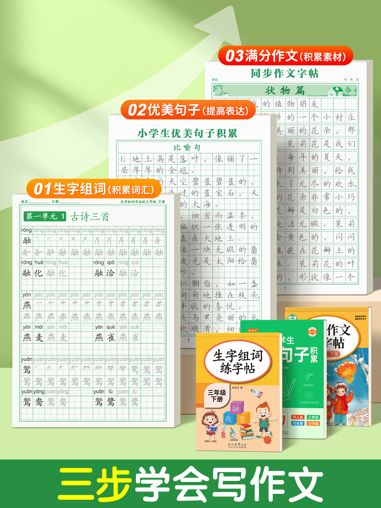 Calligraphy Practice Book for Primary School Students, Special Copybook for Grades 3, 4, 5, and 6, First and Second Semesters, Synchronized with the People's Education Press Edition, Daily Practice for Regular Script, Hard Pen Writing Practice, Fountain Pen Calligraphy, Regular Script Writing Practice Book