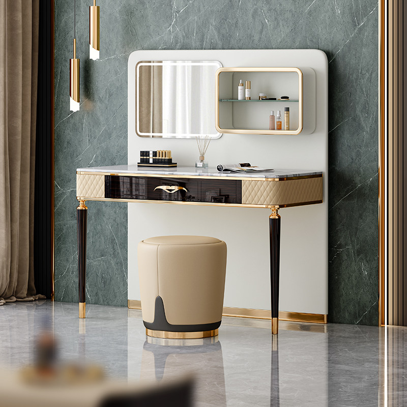 Baker Hudi dressing table light luxury modern high-end slate dressing table bedroom light luxury post-modern dressing table advanced