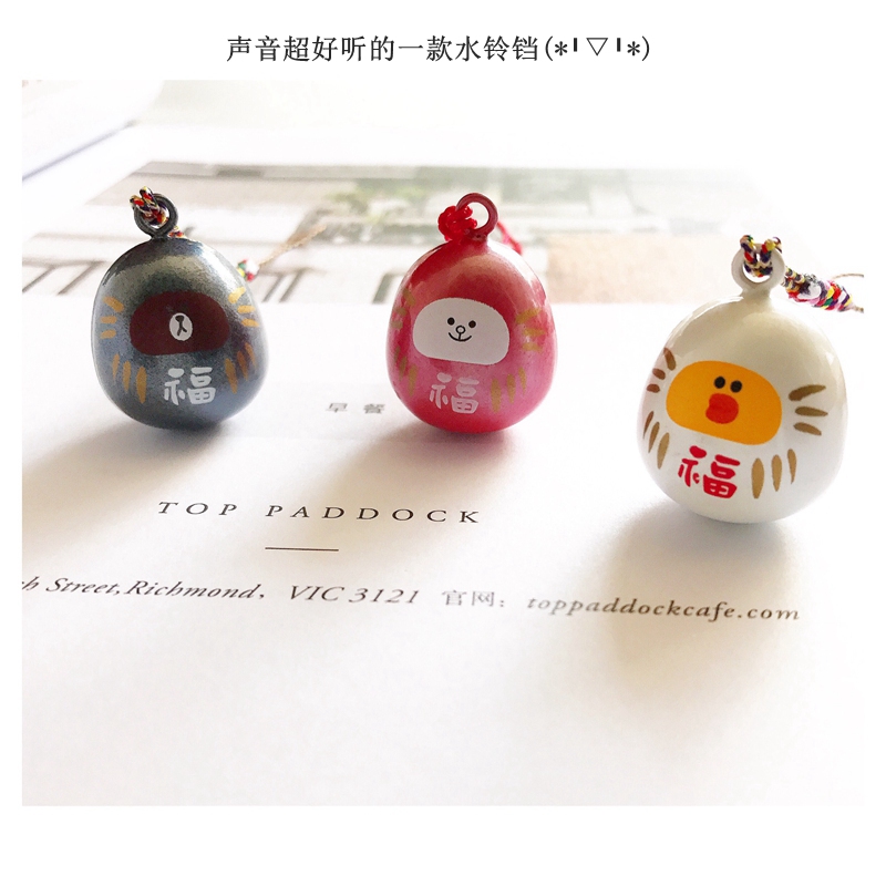 Dễ thương xuất khẩu Nhật Bản dòng gấu nâu nước chuông túi điện thoại di động treo mặt dây chuyền điện thoại di động sáng tạo làm bằng tay - Phụ kiện điện thoại di động ốp lưng samsung a31