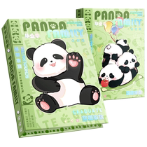 Panda classmates record 2024 nouvelle grande valeur faciaux élèves de niveau primaire 6e année album commémoratif filles in and wind cuddles cute children learn cinquième grade loose-leaf book signant des livres de messages pour garçons garçons