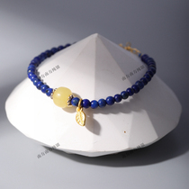 Qingya Natural Lapis Lazuli Beeswax Retro Ethnic Style Womens Summer Versatile Super Fairy Bracelet Bracelet