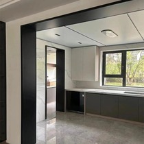 Titanium magnesium aluminum alloy dumb cover one-piece door cover line window balcony wrapping extremely narrow frame