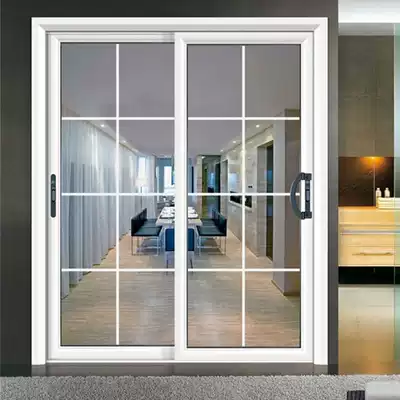 Kitchen sliding door balcony living room glass sliding door custom titanium magnesium aluminum alloy partition custom modern simple