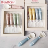 babybjorn Детская ложка для тренировок для еды, вилка, посуда для кормления, обеденная тарелка