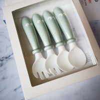 Макарон зеленая вилка ложка коробка из 2 комплектов ящика для хранения ложки вилки
