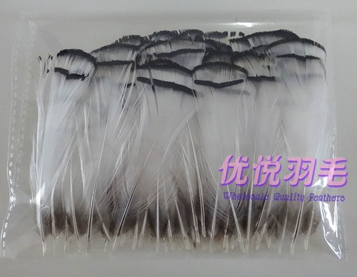 DIY Перо медная куриная голова жирные медные куриные белые волосы