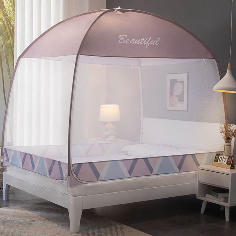 Free of installation mosquito nets Mongolia bag Home Bedrooms 1 5 m Anti-fall children 2021 2022 new advanced folding