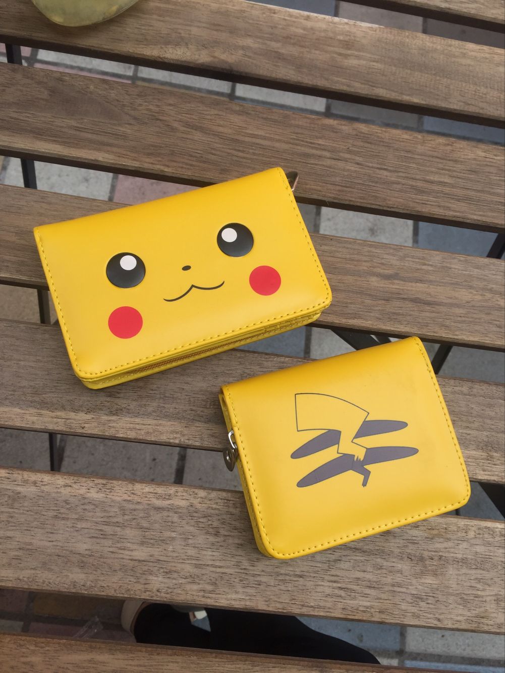 Ví học sinh tiểu học và trung học hoạt hình ngắn ví nam và nữ anime trẻ em dễ thương Pikachu ví ví ví da cá sấu