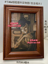 Hell Inn Alastors brothers 5-inch retro-style wooden photo frame ornaments set