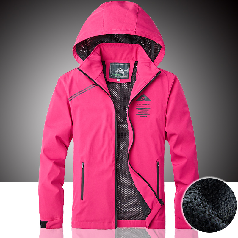 Submachine clothes lady Spring and autumn style Monolayer Thin style Breathable Waterproof Windproof Clothing Male Coat Lovers Outdoor Tide Card Mountaineering