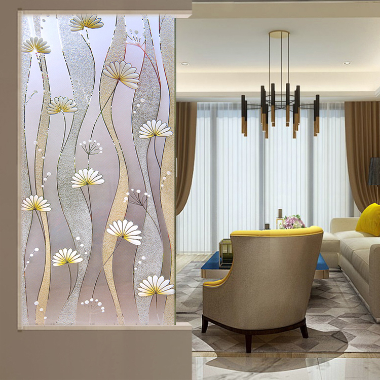 Brief Modern Steelmaking Art Glass Living Room Cubicle Screen Entrance to the family Xuanguan Background frosted sculpted craftsmanship