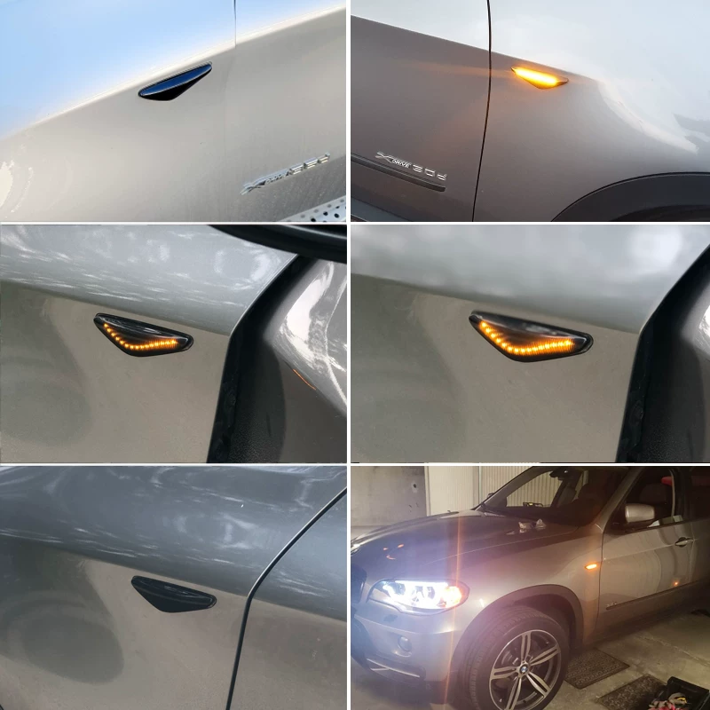 Подходящая для BMW BMW X3 F25 X5 E70 X6 E71 Листовая доска фонарь LED свет струя текучая вода