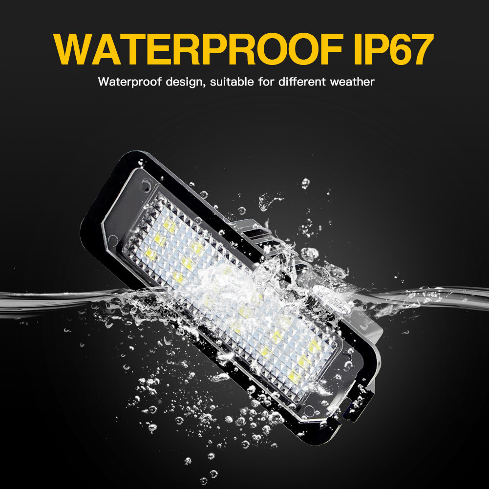 FOR VW Golf GTI R R32 Mk5 Mk6 Mk7 Passat Canbus LED Licence Number