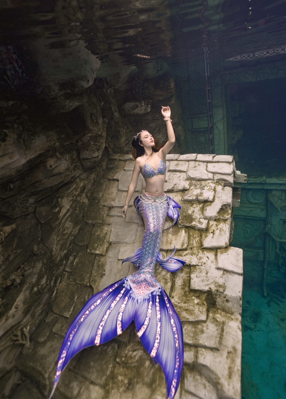 Oriental Mermaid Original Sequin Mermaid Tail Mermaid Performance Costume Diving Suit Mermaid Fishtail