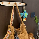 Летняя соломенная сумка на одно плечо