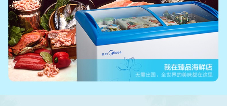 Tủ đông Midea / Midea SD / SC336HKMA tủ lạnh chuyển đổi nhiệt độ đơn ngang - Tủ đông tủ lạnh sanaky 2 ngăn