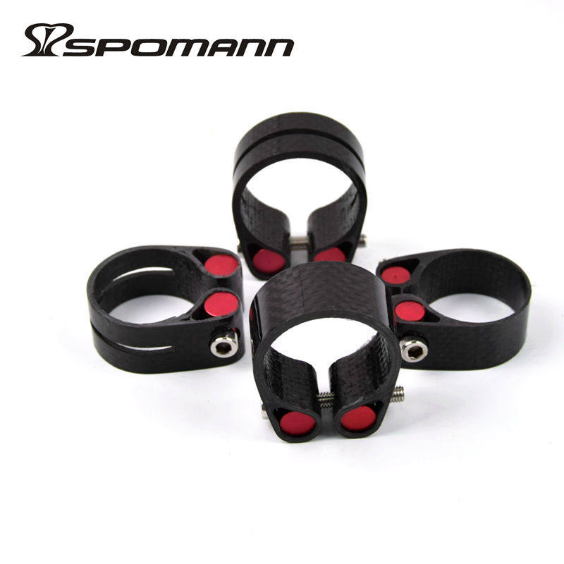 Climbing Car Road Bike Carbon Fiber Lock Dead Seat Pipe Clip Sitting Bar Caliber 31 8 35