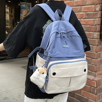 Ancient Sensation Teenage Girl Bag Girl Han Edition High School Original Juku Ulzzang University Students Double Shoulder Bag Ins Large Capacity Backpack