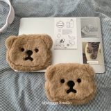 Брендовая плюшевая мультяшная милая кукла, кошелек, система хранения, помада, наушники, сумка для техники, Южная Корея, с медвежатами