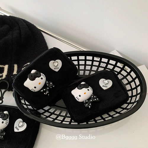 Милый маленький портативный кошелек, картхолдер, система хранения, наушники, сумка для техники для влюбленных, креативная подвеска, плюшевый, подарок на день рождения