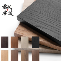 Italian semi-transparent painted veneer board high-definition ultra-matte wood veneer panel Coding board solid wood veneer background wall wainscoting board