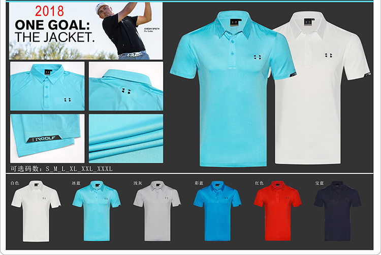 Golf quần áo 2018 người đàn ông mới của ngắn tay T-Shirt nhanh chóng làm khô không hút mồ hôi-thấm ngắn tay áo polo giá quả bóng golf