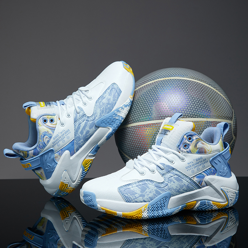 Kobe Curry Basketball Shoes for Boys, Teenagers and Students, Boys' Non-Slip and Wear-Resistant, Big Children's Friction and Noise Sports Shoes