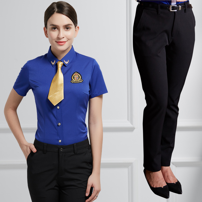 Dài Lier thanh viên workclothes nhà hàng khách sạn của nam giới và phụ nữ ngắn tay quần áo mùa hè KTV đêm thạc sĩ phù hợp