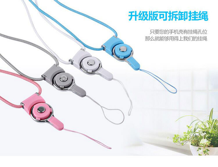 Học sinh hoạt hình điện thoại di động vỏ dây dễ thương silicone vòng u đĩa chìa khóa mặt dây nhẫn khóa chống rơi dây dài - Nhẫn nhẫn bạc