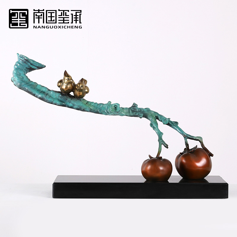 Event Ruyi Tomato Pendulum pieces New Chinese creative villas Soft adornments Living room Genguan office Magpie Swing pieces