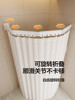 Bathroom Shower Curtain Foldable Invisible No-Drill Bathroom Dry and Wet Separation Shower Curtain Waterproof Mildew-Proof Shower Curtain