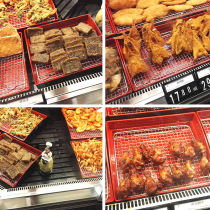 Donglai Supermarket Tray Zhengxin Chicken Steak Fried Chicken Queen Rectangular Stainless Steel Filter Net Controls Fried Chicken Placing Oil