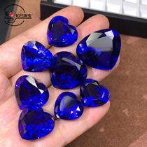 5A natural tanzanite loose stone ring face blue gemstone ring pendant womens jewelry customization
