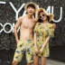 Bộ đồ bơi đôi nữ phù hợp với áo ba lỗ 2018 bikini mới che bụng giảm béo mùa xuân đi biển quần tây nam phù hợp với quần 	đồ đôi đi biển cho mẹ và bé	 Vài đồ bơi