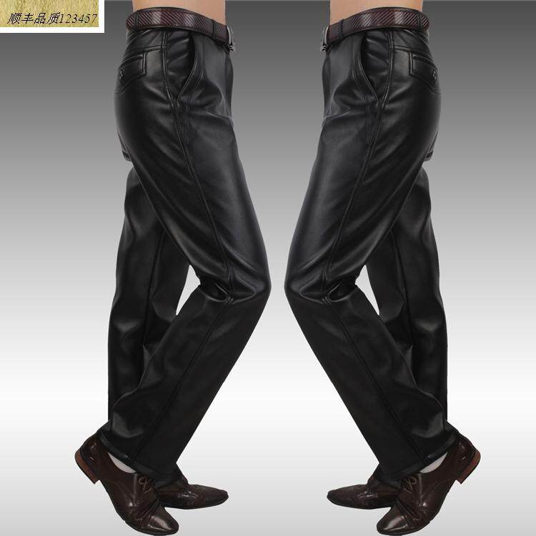 Pantalon cuir homme droit pour automne - Ref 1481648 Image 15