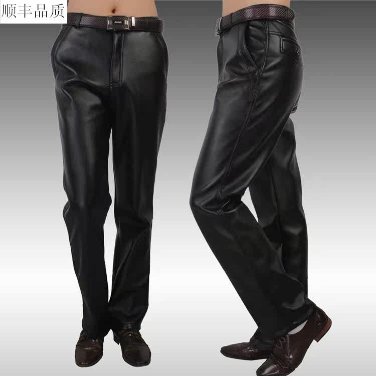 Pantalon cuir homme droit pour automne - Ref 1481648 Image 13