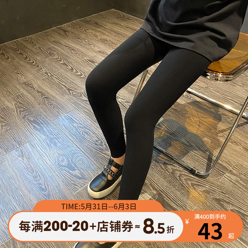 Princess Noro Girl Girl 2022 Early Spring 100 Hitch Lap Pants CUHK Child Casual Foreign Pie SMOKE PIPE PANTS