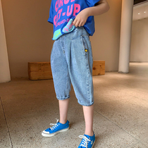 Princess Noro Girl 70% jeans 2022 Summer thin Ocean Gas Casual Children Pantypants CUHK Boy Pants