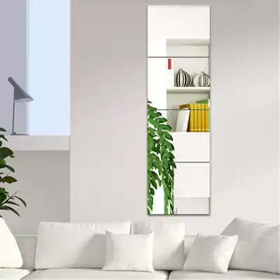 Simple full-length mirror full-length mirror full-length mirror wall frameless combination mirror dormitory wardrobe dance mirror wall hanging