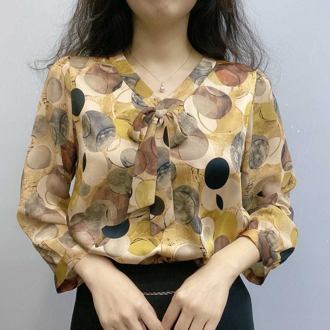 Youlanxiang clothing 2020 new autumn chiffon top