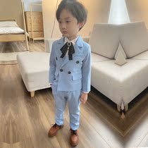 Boys dress suit British suit childrens handsome suit boy Flower Boy small suit host performance suit autumn