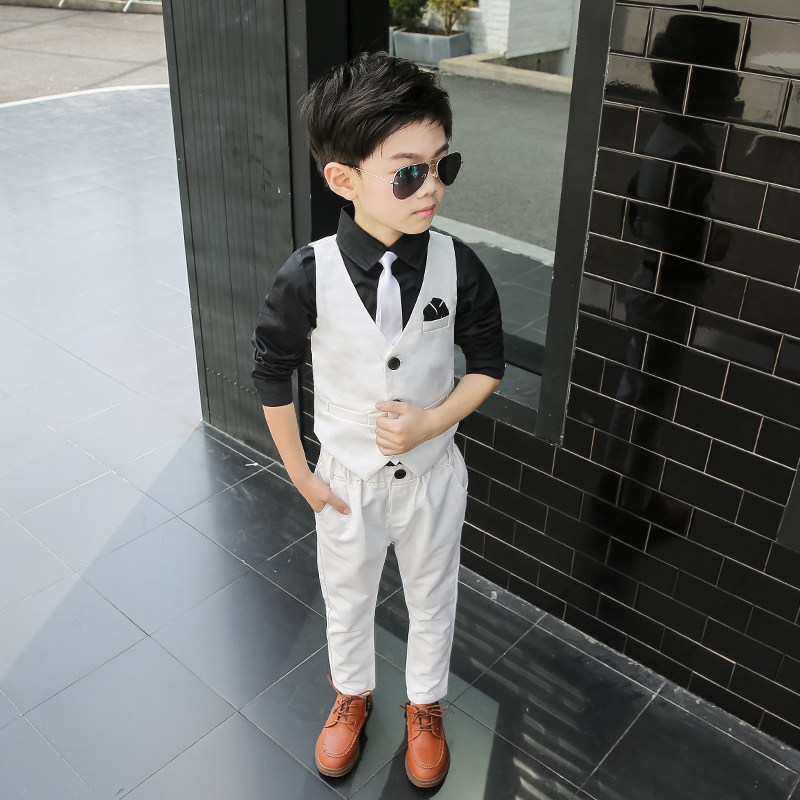 Children's dress flower girl suit British style boy little host piano performance suit boy suit suit handsome
