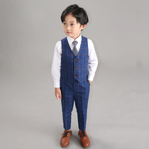 Childrens dress wedding boy Flower Boy small suit suit suit boy host piano performance suit British spring and autumn