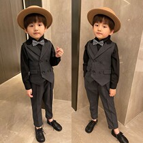 Boys dress autumn childrens suit suit handsome British baby suit birthday host performance flower girl New